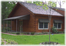 Advanced Awnings striped Porch Residential Porch Awning