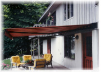 Advanced Awnings striped Residential Porch Awning