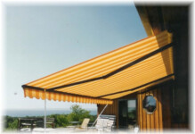 Advanced Awnings striped Residential Porch Awning