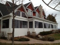 Advanced Awnings Home owner enclosed porch